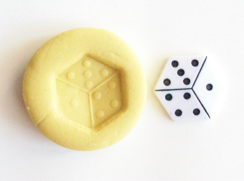 Dice Mold handmade mold for crafts made with FDA approved silicone for food and other materials great for pottery