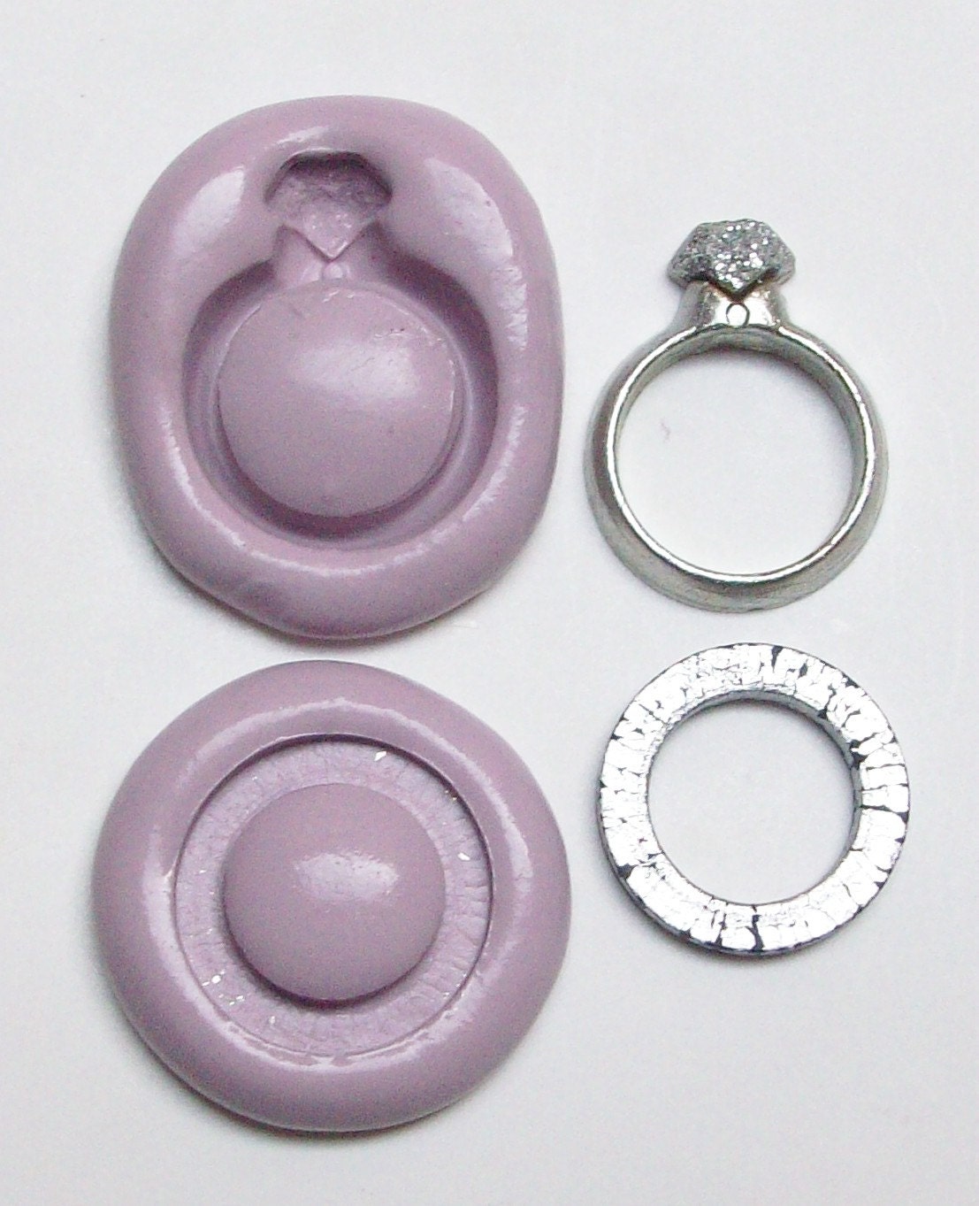 Wedding rings Molds 2 molds for crafts handmade with FDA Etsy