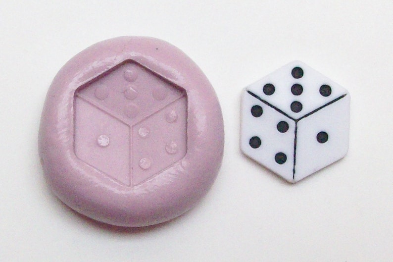 Dice Mold handmade mold for crafts made with FDA approved silicone for food and other materials great for pottery