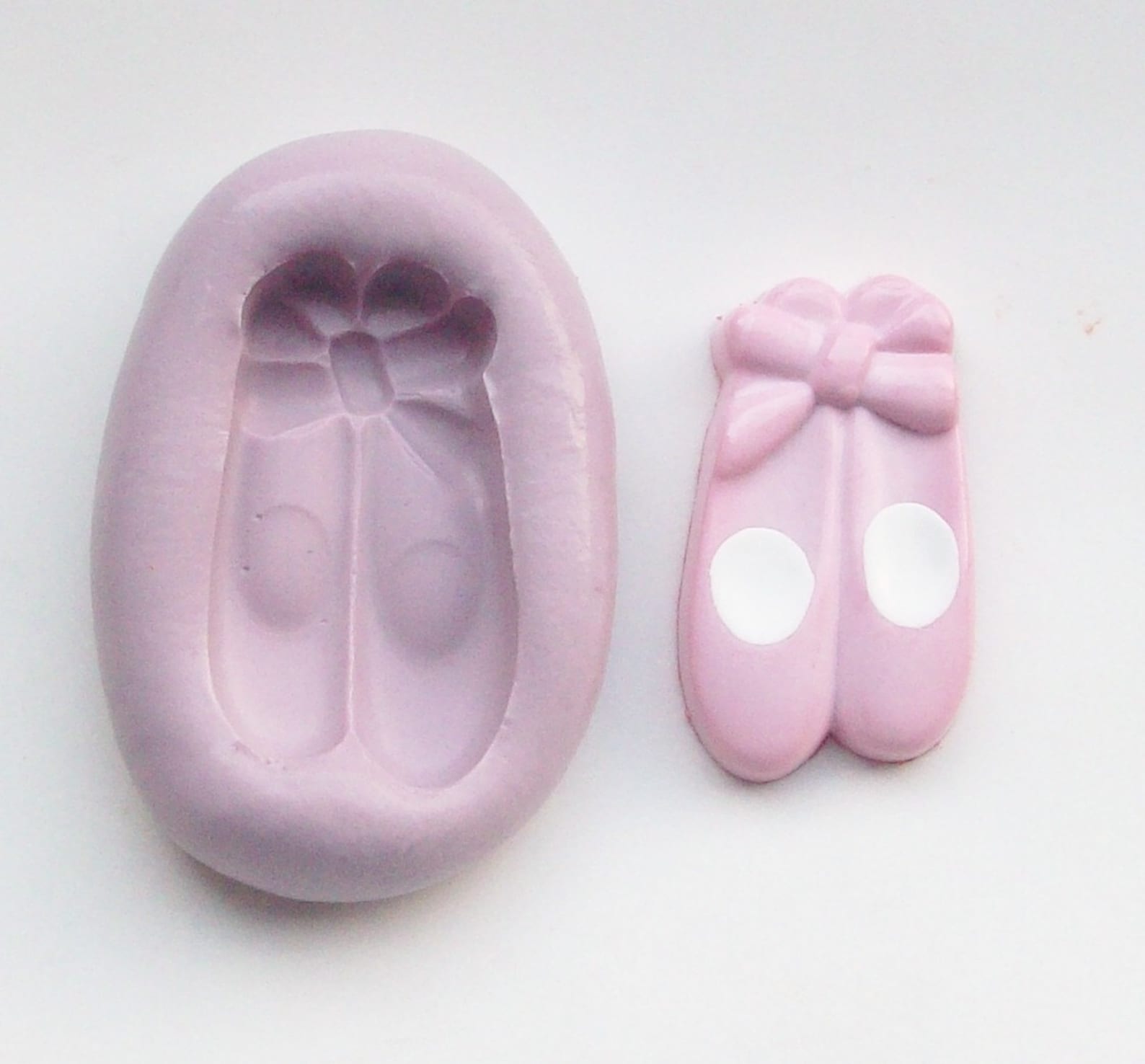 ballet shoes mold - silicone mold for crafts, handmade with fda approved silicone for food and other materials, great for jewelr