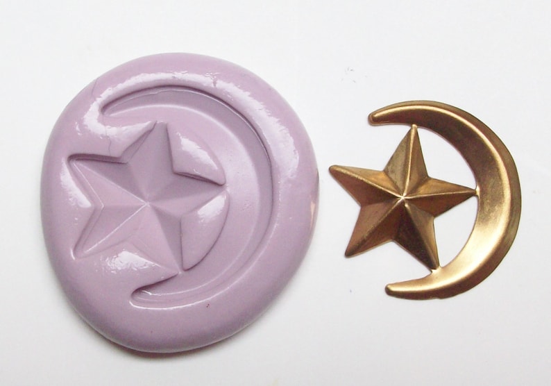 Moon mold for crafts handmade with FDA approved silicone for food and other materials good for baking star Mold