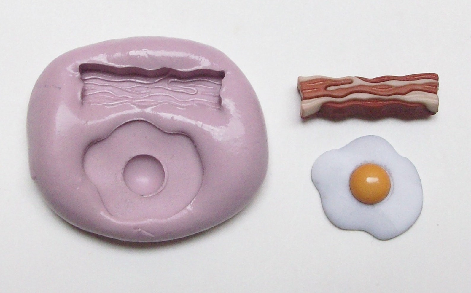 Egg and bacon mold handmade mold for crafts made with FDA Etsy