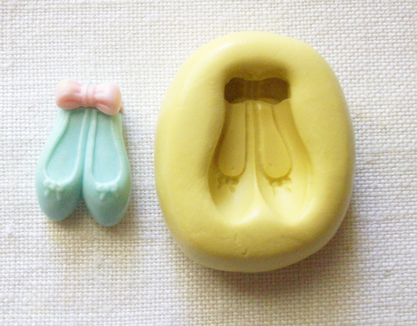ballet shoes mold - mold for crafts, handmade with fda approved silicone for food and other materials, good for baking and fonda