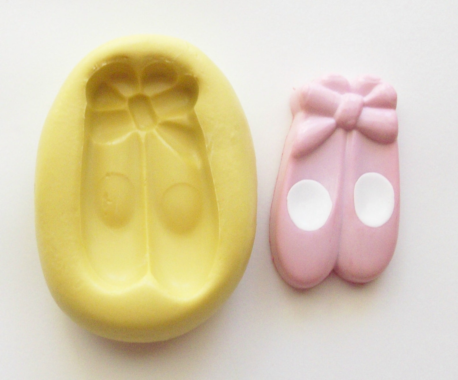 ballet shoes mold - silicone mold for crafts, handmade with fda approved silicone for food and other materials, great for jewelr