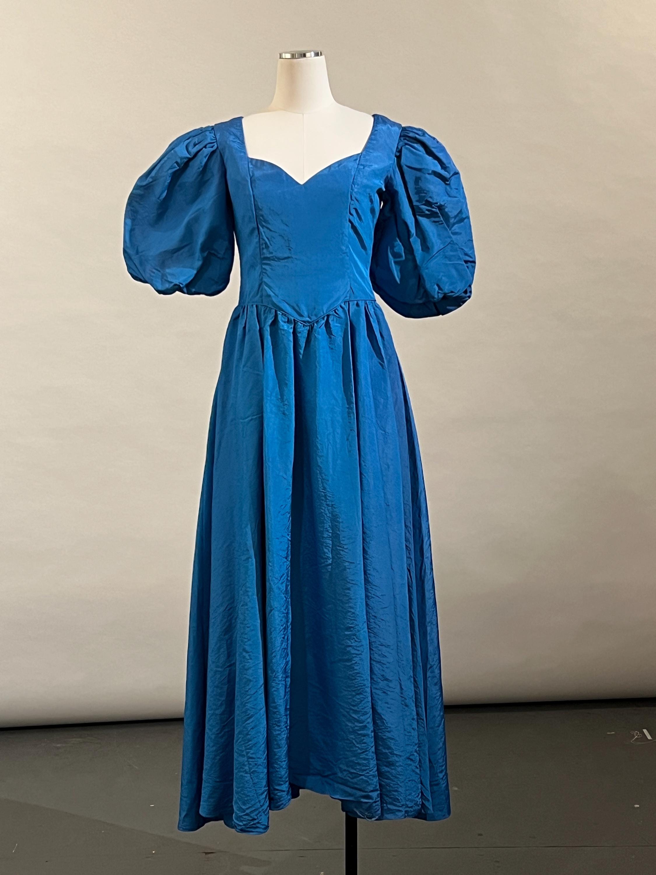 80s Puff Sleeve Dress - Etsy