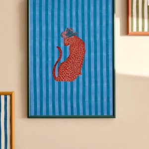 Funky Poster, these are my friends, bright colourful abstract print, colourful gallery wall, handmade, bright colourful art- no.1