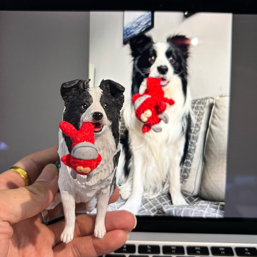 Custom Pet Figurine: Handmade Polymer Clay Dog Cat Sculpture - Etsy