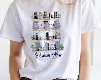 "The Balconies of Algiers" T-shirt – 100% Cotton & Premium Print