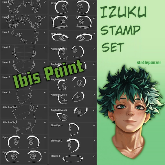 Izuku My Hero Academia Brush Set - Ibis Paint - Etsy