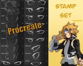 Denki My Hero Academia Brush Set - Procreate
