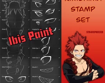 Kirishima My Hero Academia Brush Set - Ibis Paint