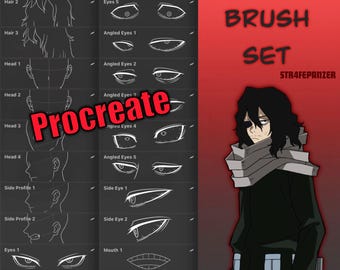 Aizawa My Hero Academia Brush Set - Procreate