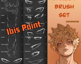 Bakugo My Hero Academia Brush Set - Ibis Paint