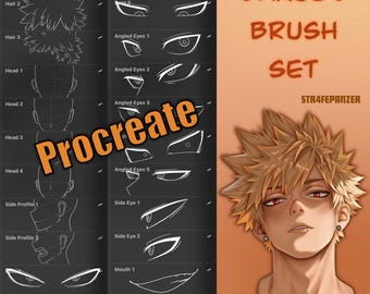 Bakugo My Hero Academia Brush Set - Procreate