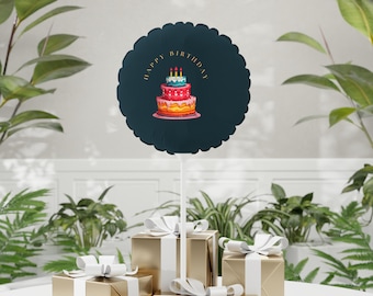 Layered Birthday Cake Balloon 11"