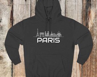 Paris Skyline: Minimalistische Architektur Icons, Geometrische Wahrzeichen-- Stadtansicht -- Architekturzeichnungen