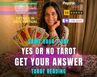 Psychic Reading, Yes or No Tarot Reading, One Question Tarot, Quick Answer, Decision Reading, Fast Response, Personalized PDF