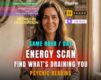 Psychic Reading, Energy Scan, Aura Reading, Chakra Reading, Chakra Blockage, Spiritual Healing, Energy Analysis, Personalized PDF