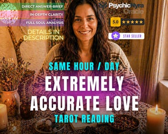 Love Psychic Reading Same Hour, Accurate Love Tarot Reading, Psychic Love Guidance, Relationship Psychic Reading
