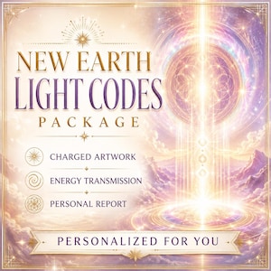 Neues Paket mit Erdlichtcodes, personalisiertes, energetisiertes Kunstwerk, energetische Übertragung, persönlicher spiritueller Bericht