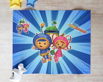 Team Umizoomi Throw Blanket, Birthday Gift, Christmas Present, Kid's Cover Blanket