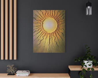 Lienzo de arte de pared Boho Sun, impresión abstracta de rayos de sol, decoración moderna para el hogar