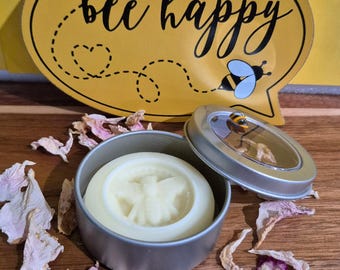 Barra de Loção de Cera de Abelha Orgânica – Hidratante Sólido com Manteiga de Manga e Óleo de Jojoba, Presente Ecológico para Cuidados com a Pele.
