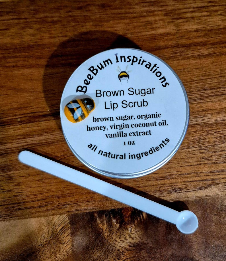 Handmade all-natural lip care scrub for soft lips