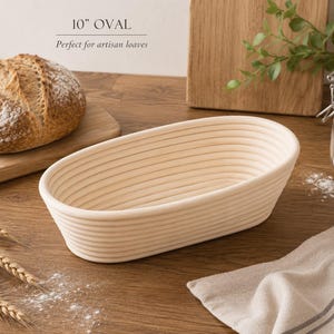 10" Oval Bread Proofing Banneton Basket