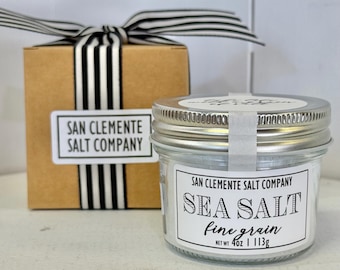 細粒海塩ギフトセット – グルメソルトデュオ – オールナチュラルクッキングソルト + お好みの職人仕上げソルト