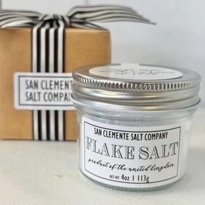 Set de regalo de sal marina en escamas – Dúo de sal gourmet – Sal marina artesanal totalmente natural + su elección de sal especial