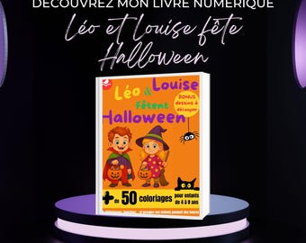 Libro da colorare di Halloween per bambini | PDF stampabile | Oltre 50 pagine da colorare | Attività creativa per bambini dai 4 agli 8 anni
