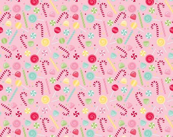 LAST CHANCE! Pink Sweets by Doodle Bug Design INC. For Riley Blake Designs, Candy Fabric, by the yard, Gingerbread Kisses