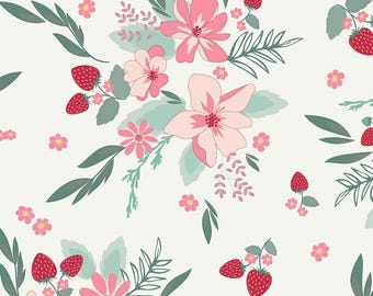 108" Wide Back, Berry Market by Beverly McCullough for Riley Blake Designs, 100% Cotton Quilt Backing