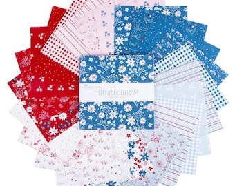 Firework Fields 10" Stacker by Gracey Larson for Riley Blake Designs, 10" Squares, Layer Cake