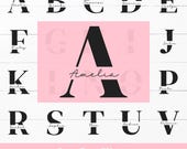 A to Z Custom Names Alphabet Monogram Bundle, SVG, PNG Files, Digital Download