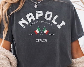 Napoli Comfort Colors tee, Naples T-Shirt, Napoli Vintage Shirt, Italy Gift, Campania Tee, Naples Souvenir, Retro Napoli, Napoli Italia