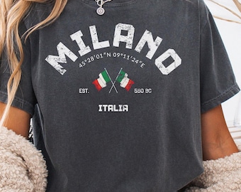 Milano Comfort Colors tee, Milano Shirt, Trip to Milano Shirt, Milano Gift, Milano vacation, Milano Travel, Milano matching