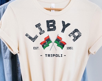 Camiseta de Libia, camiseta de Libia, regalo de Libia, vacaciones en Libia, recuerdo de Libia, regalo para un amigo de Libia, jersey de Libia