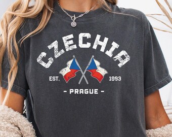 Czechia Comfort Colors tee, Czechia Shirt, Czechia tshirt, Czechia Gift, Czechia vacation, Czechia souvenir, Czechia friend gift, Czechia