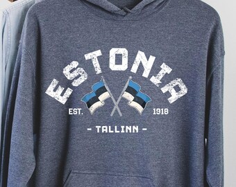 Estonia Hoodie, Estonia Shirt, Estonia tshirt, Estonia Gift, Estonia vacation, Estonia souvenir, Estonia friend gift