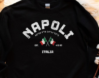 Napoli Sweatshirt, Naples T-Shirt, Napoli Vintage Shirt, Italy Gift, Campania Tee, Naples Souvenir, Retro Napoli, Napoli Italia