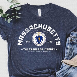 Massachusetts Tee, Massachusetts tshirt, Massachusetts Pullover, Massachusetts Shirt, Massachusetts Souvenir Gift, The Bay State