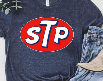 Camiseta STP, logotipo del equipo de carreras STP Oil, equipo de carreras STP Oil, equipo de carreras STP, regalo STP, logotipo retro STP