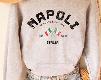 Napoli Hoodie, Naples T-Shirt, Napoli Vintage Shirt, Italy Gift, Campania Tee, Naples Souvenir, Retro Napoli, Napoli Italia