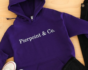 Industry TV Show Purple Unisex Hoodie - Pierpoint & Co Logo Sweatshirt Eric Tao Harper Finance Fictional Company Gift for Fans Unique