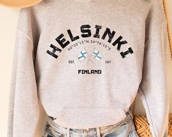 Helsinki Hoodie, Helsinki shirt, Helsinki Finland, Finland T-Shirt, Finnish Flag, Republic of Finland, Finland