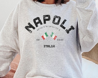 Napoli Sweatshirt, Naples T-Shirt, Napoli Vintage Shirt, Italy Gift, Campania Tee, Naples Souvenir, Retro Napoli, Napoli Italia