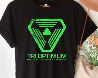 TriOptimum T-Shirt, TriOptimum T-Shirt, TriOptimum Corporation Logo Tshirt, 90s Retro Gamer Tee, SHODAN Shirt