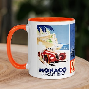 Retro Racing Mug: Vintage Motorsport Coffee Cup - Car Enthusiast Gift